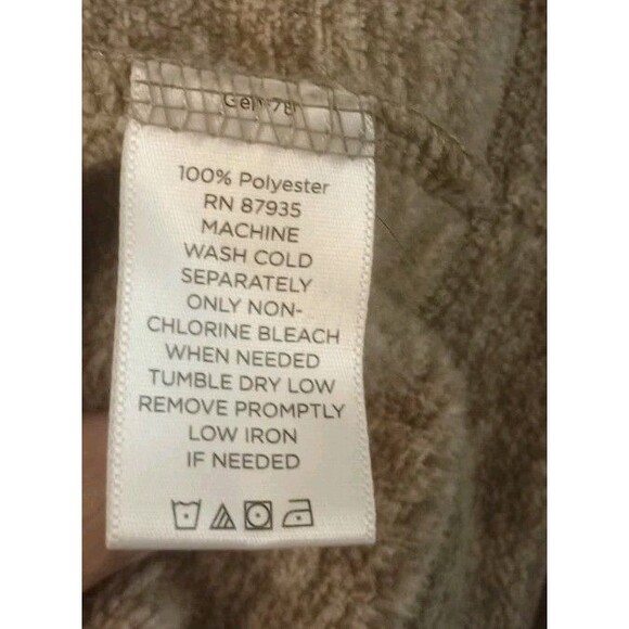 Susan Graver Fleece Jacket Full Zip Pockets Brown Size 2X - Picture 4 of 4